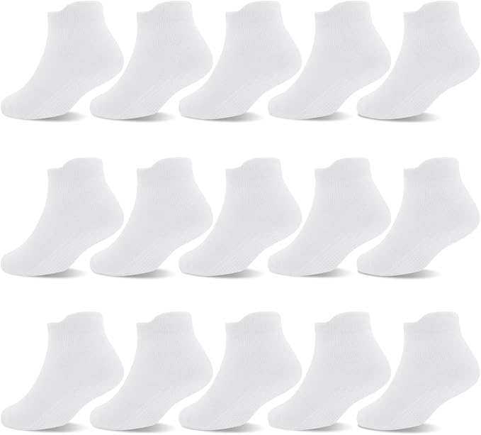 GRPSKCOS Non Slip Toddler Socks 15 Pairs Toddler Grip Anti Skid Low Cut Socks by GRPSKCOS