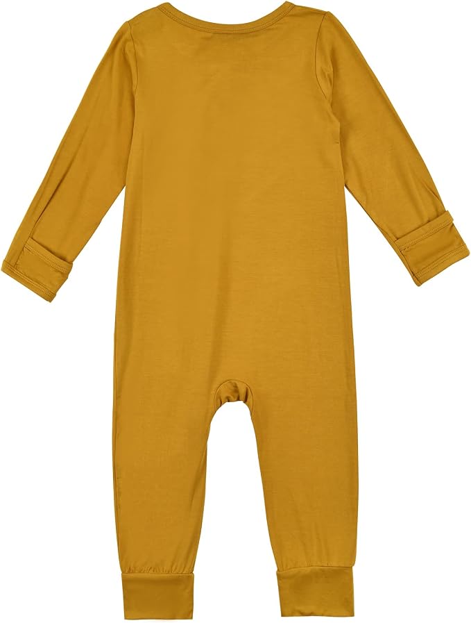 Aablexema Unisex Rayon of Bamboo Baby Footless Pajamas Romper - Image 3