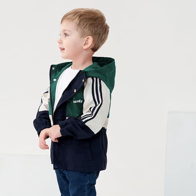 Volunboy Toddler Boys Spring Windbreaker Lightweight Jacket | baby boy - Image 4