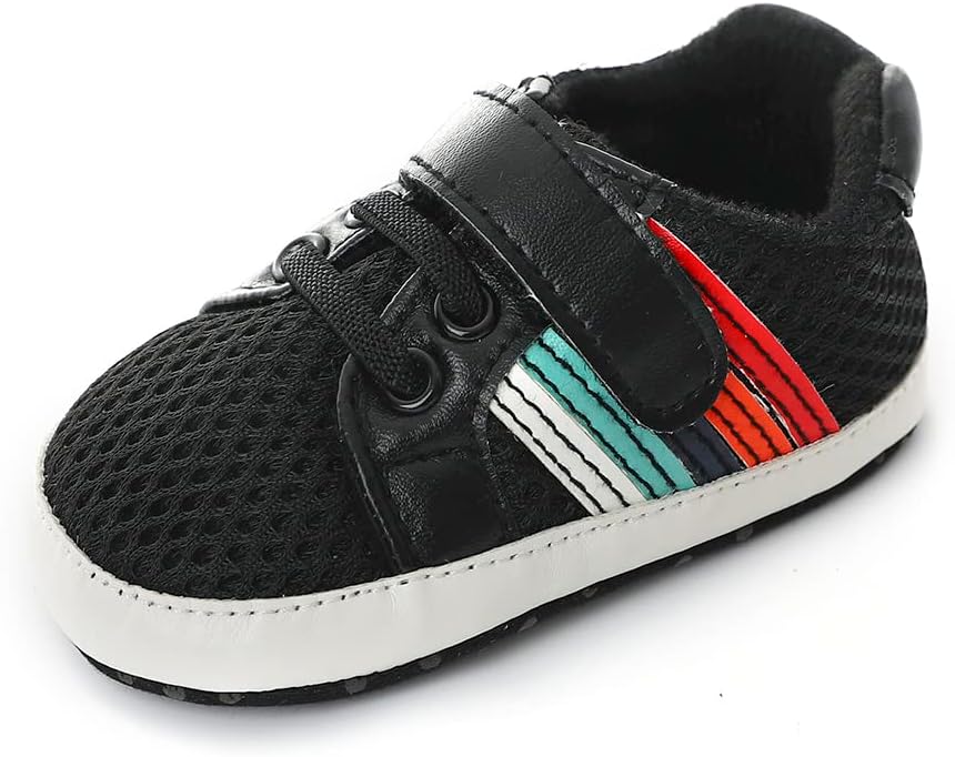 Clowora Baby Boys Girls Shoes Non-Slip Rubber Sole Sneakers Infant First Walking Toddler Crib Shoes Newborn Loafers Flats.