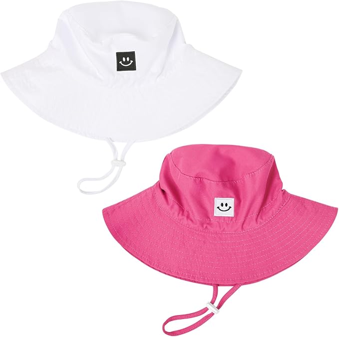 Baby Toddler Sun Hat, Kids Summer UPF 50+ Foldable Beach Bucket Hat by Bucaum