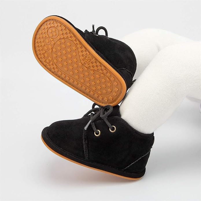 Meckior Baby Booties Newborn Infant Unisex Baby Girls Boys Velvet Rubber - Image 3