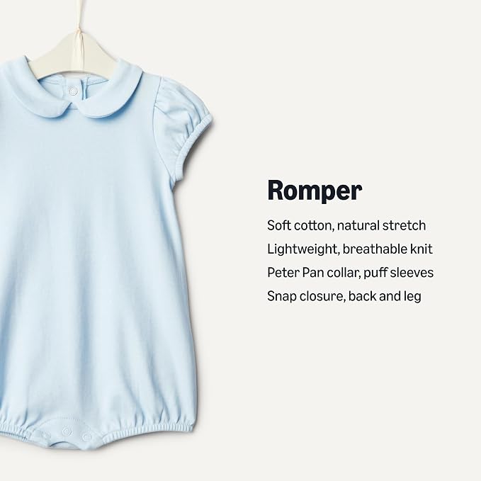 Amazon Essentials x Sofia Grainge Baby Girls' Cotton Short Sleeve Romper - Image 2