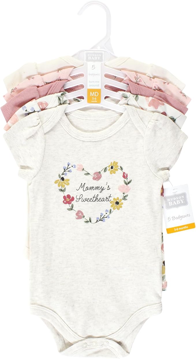 Hudson Baby Unisex Baby Cotton Bodysuits - Image 2