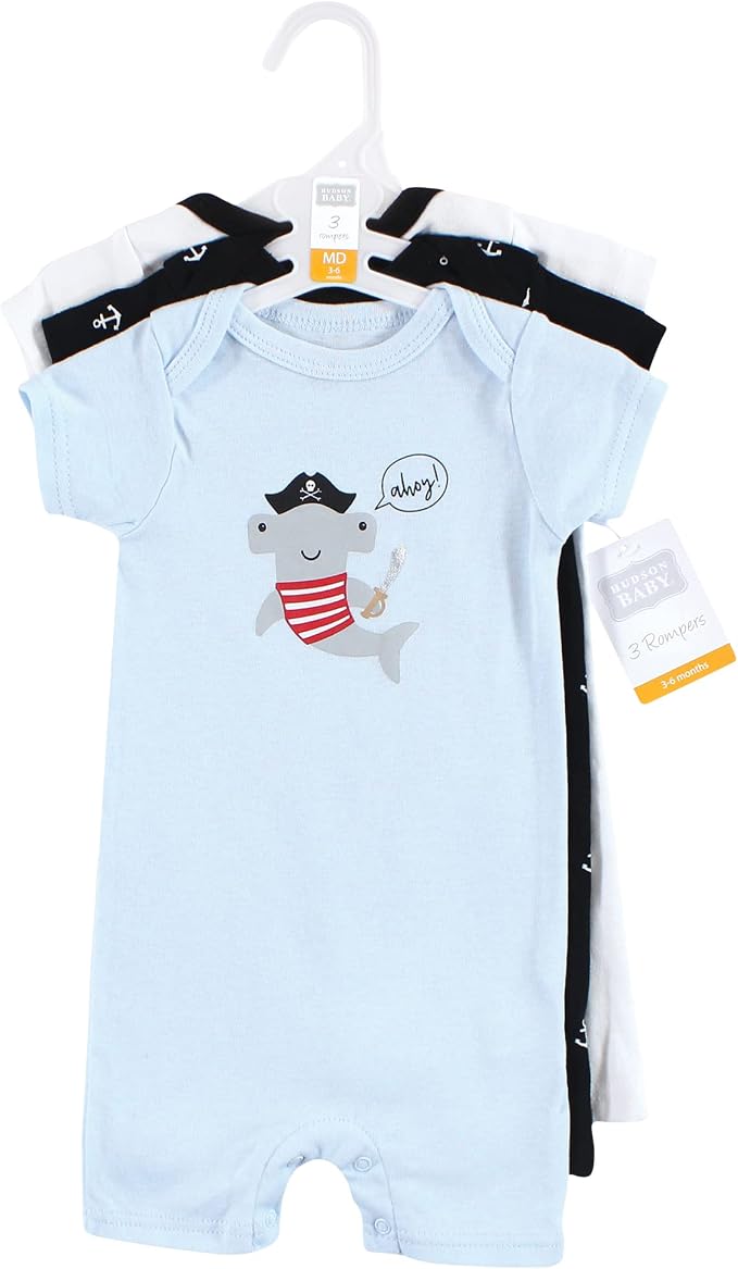Hudson Baby Unisex Cotton Rompers - Image 2