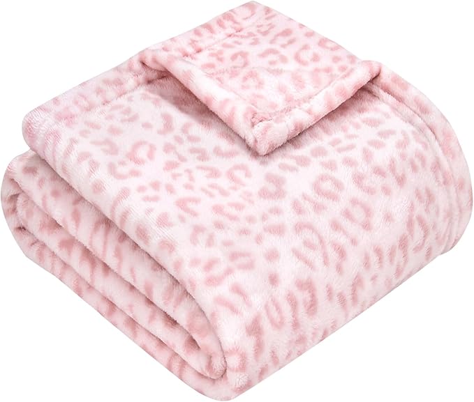 Yurhap Leopard Print Baby Blanket Fleece Baby Blankets by Yurhap