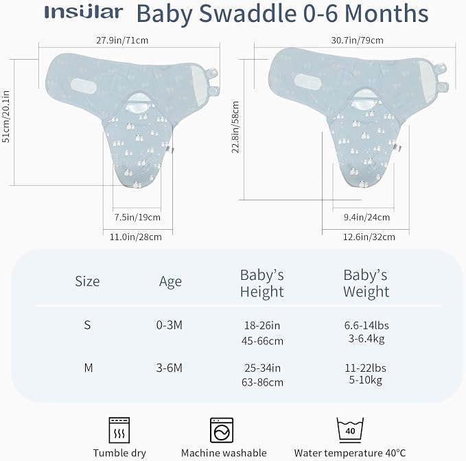 insular Baby Swaddle Wrap, Swaddle Blanket - Image 4