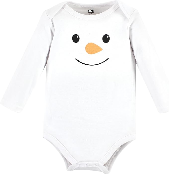 Hudson Baby Baby Girls' Cotton Long-sleeve Bodysuits 3-pack - Image 5