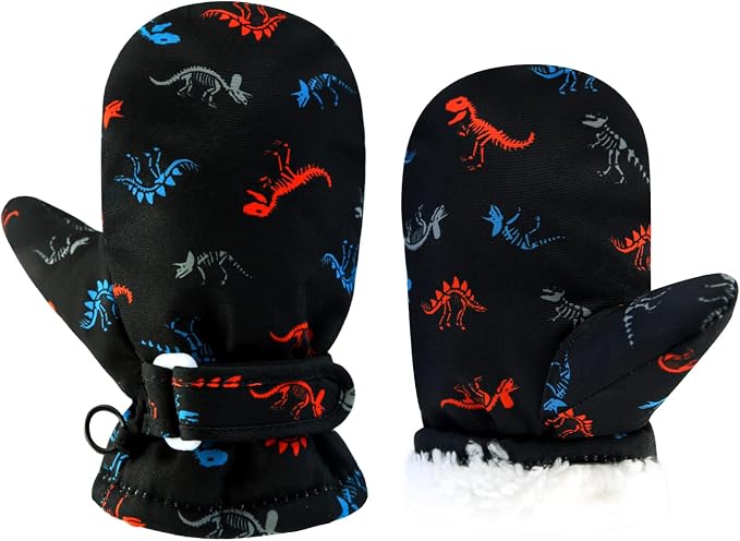 BAVST Toddler Waterproof Mittens Fleece Lined Baby Boys Girls Winter Warm Glove by BAVST