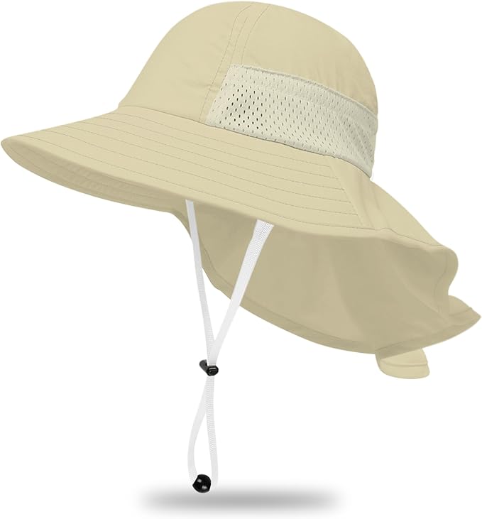 Toddler Baby Sun Hat Kids Summer Beach Essentials Adjustable Beach Hats by HONGTEYA
