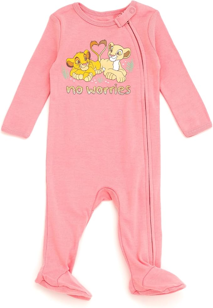 Disney Baby Girls' 2-Pack Footed Sleep N' Play Newborn to Infant - Image 2