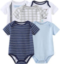 Kiddiezoom Newborn Baby Unisex Cotton One-Piece Bodysuits Baby Gift 5-Pack Baby by Kiddiezoom