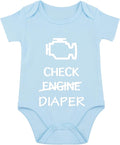 Check Engine Diaper Bodysuit by Unknown