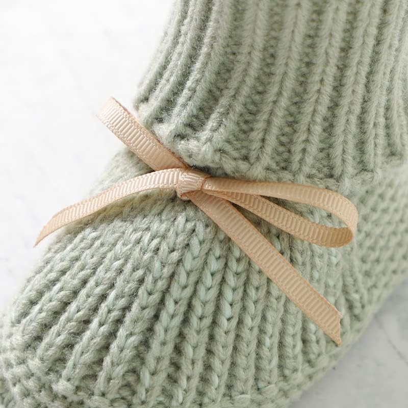 LAWKUL Baby Booties Knit Newborn Shoes Cozy First Walkers Infant Toddler Boots - Image 4