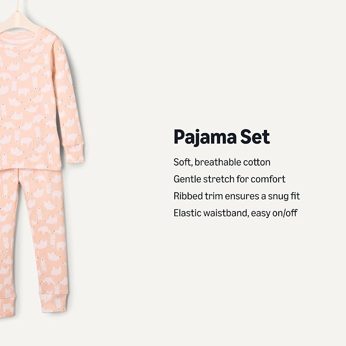 Amazon Essentials x Sofia Grainge Unisex Babies' Snug-Fit Cotton Footed Pajamas - Image 2