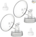 22mm Flange&Duckbill Valve Compatible with Spectra S2 S1 9 Plus Ameda MYA Motif Luna Cimilre Breastpumps Replacement Spectra Pump Parts/Accessories Flange/Shields.