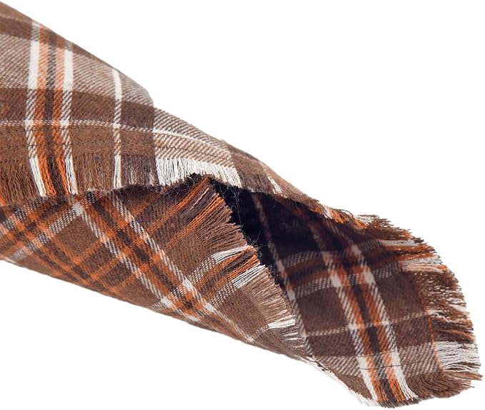 Fall Dog Bandana Autumn Thanksgiving Plaid Reversible Triangle Bibs Scarf - Image 2