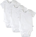 HonestBaby unisex-baby 3-pack Short Sleeve Bodysuits One-piece 100% Organic by HonestBaby