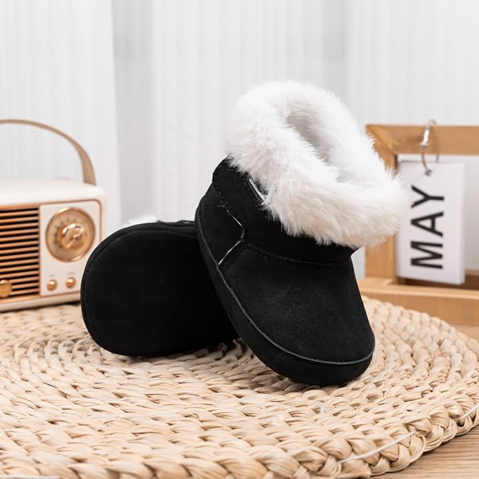 Meckior Baby Girls Cowboy Tassel Boots Side Zipper Moccasins Soft Bottom - Image 4