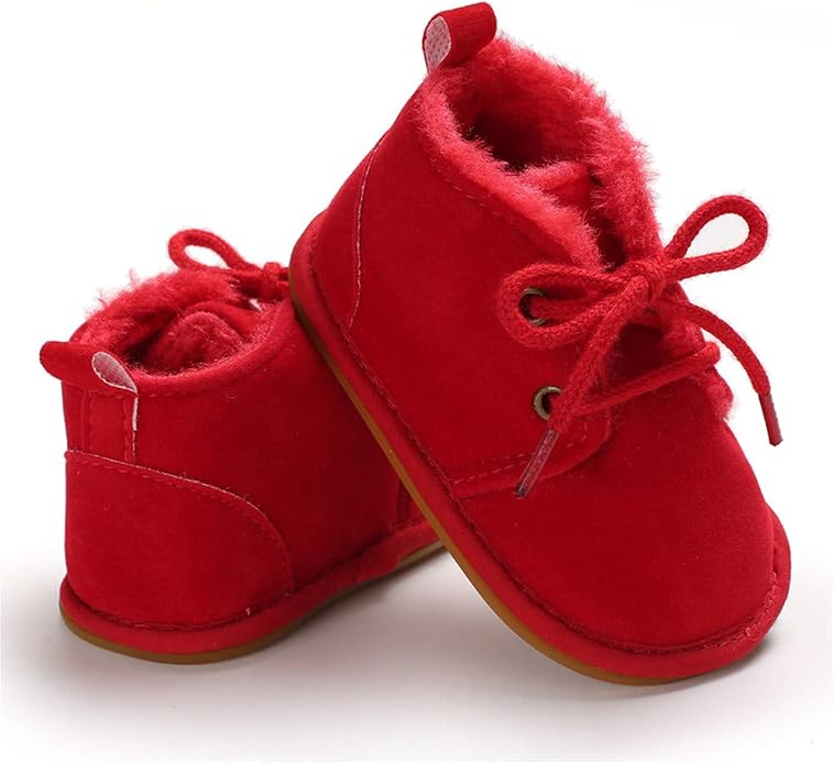 Meckior Baby Booties Newborn Infant Unisex Baby Girls Boys Velvet Rubber - Image 4