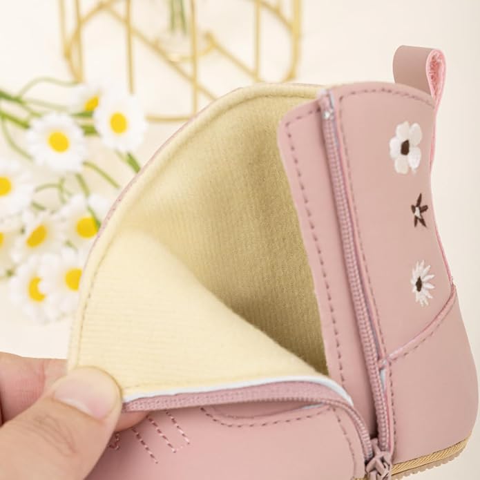 HsdsBebe Baby Boys Girls Western Cowboy Boots Infant Moccasins High Top Booties - Image 2