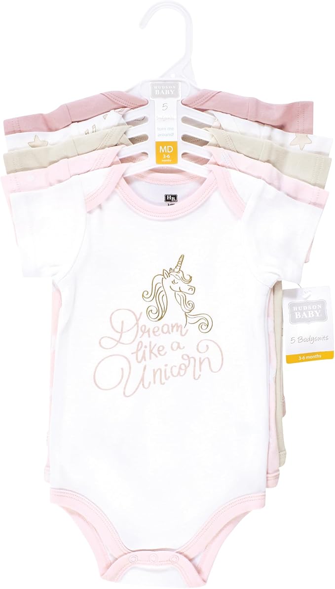 Hudson Baby Unisex Baby Cotton Bodysuits - Image 2