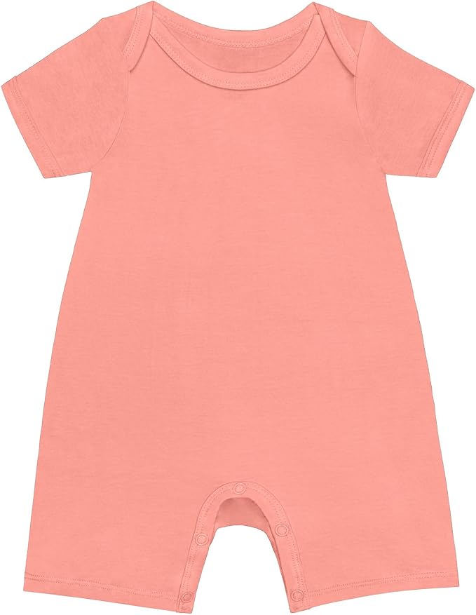 GUISBY Baby Rayon Romper Pajamas, 0-24M | Silky Soft Feel，Snap Closure，Footless by GUISBY