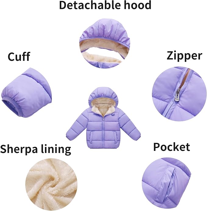Toddler Boys' Girls' Winter Coat - Image 4