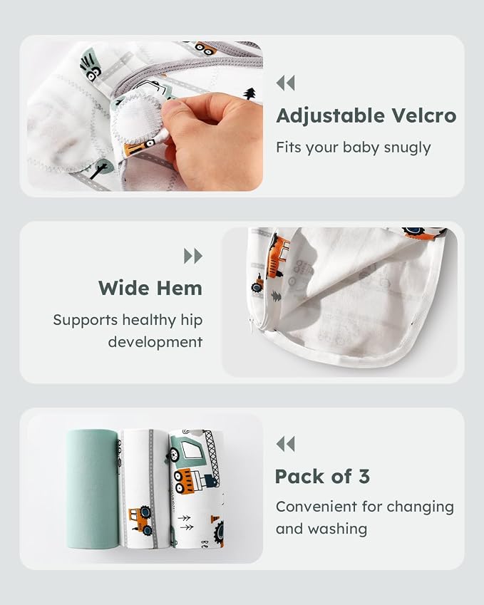 Unnivoll Baby Swaddles for Newborns - Image 5