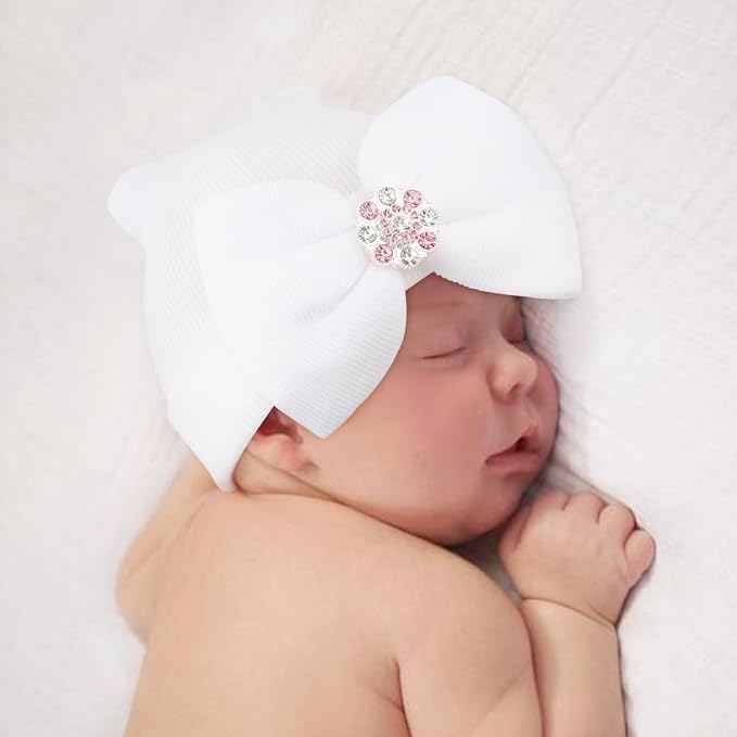 AQOKKA Newborn Baby Girl Hats - Image 4