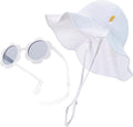 Baby & Toddler Wide Brim Sun Hats UPF 50+ Sun Protection Bucket Cap Cute by Dasmini