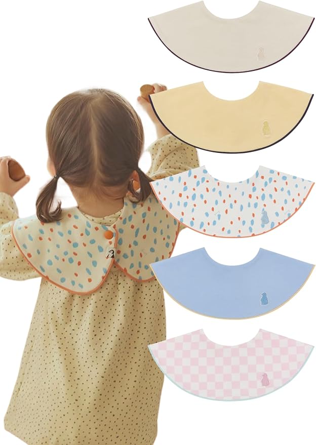 Konny Baby Bib 3/5/7-Pack Set, 360 ​​° Rotate, Soft and Absorbent Drooling by Konny