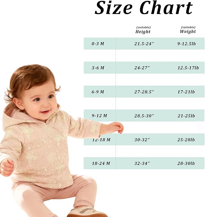 Baby Girl Jacket 0-12M, 100% Cotton Lightweight Comfortable Infant Jacket - Image 5