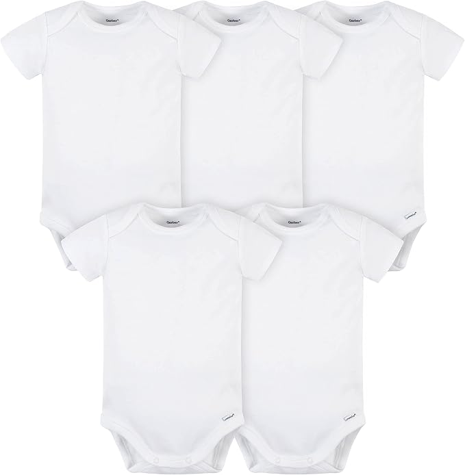 Gerber Baby Boys & Girls 5-Pack Premium Soft Cotton Bodysuits Onesies by Gerber