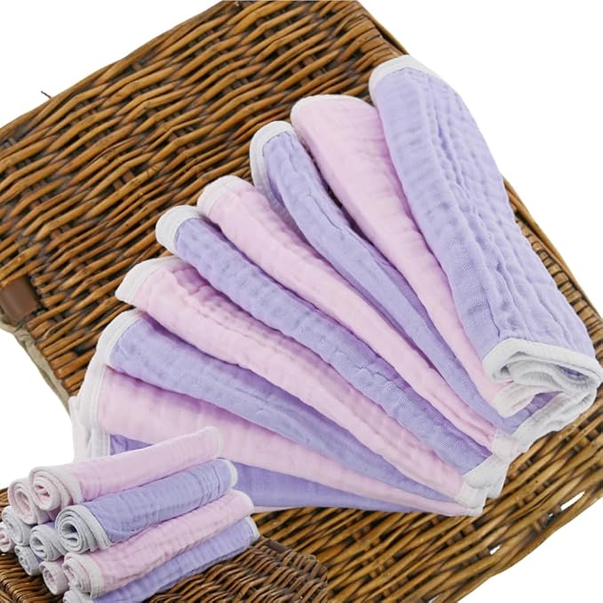 Burp Cloths Large, Muslin Burp Cloths - Image 2