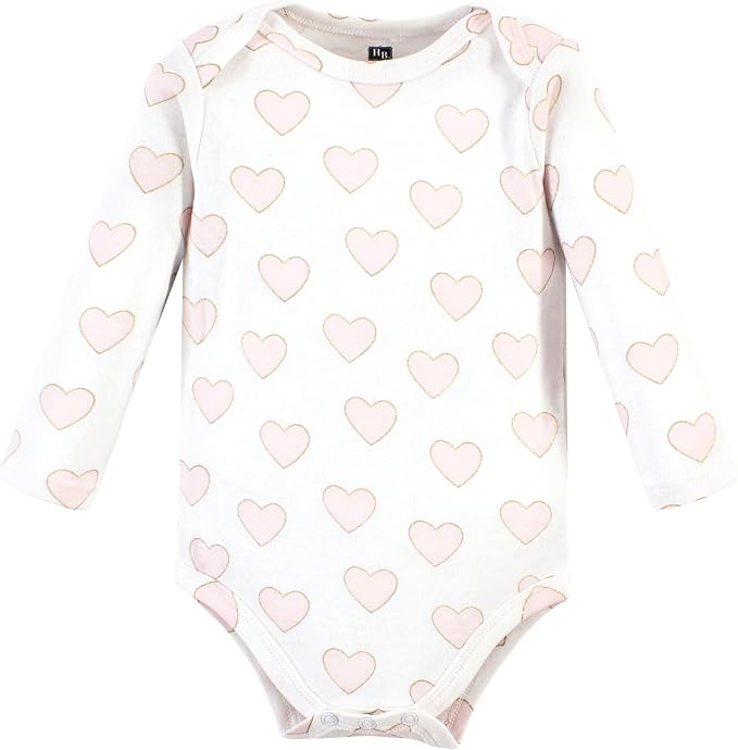 Hudson Baby Baby Girls' Cotton Long-sleeve Bodysuits 3-pack - Image 4