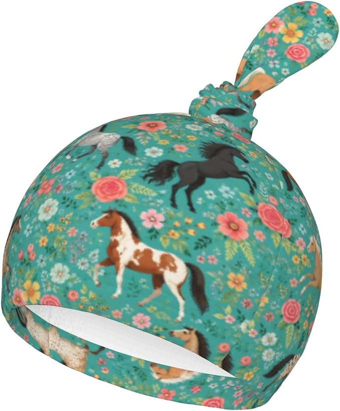 Horse Flower Swaddle Blankets Soft Receiving Blanket Baby Swaddle Wrap - Image 3