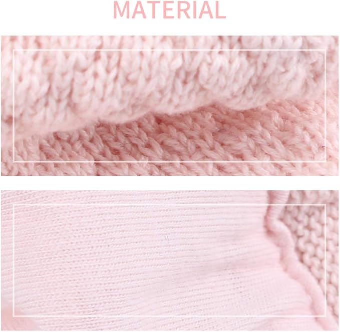 BAVST Baby Beanie Hat for Winter with Earfalp Cute Bear Kids Toddler Girls Boys Warm Knit Cap 0-2Years