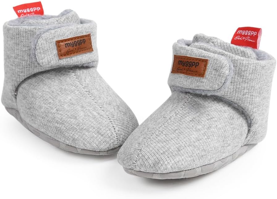 Ohwawadi Infant Baby Slippers Girls Boys Booties Warm Baby Socks Shoes Newborn - Image 4
