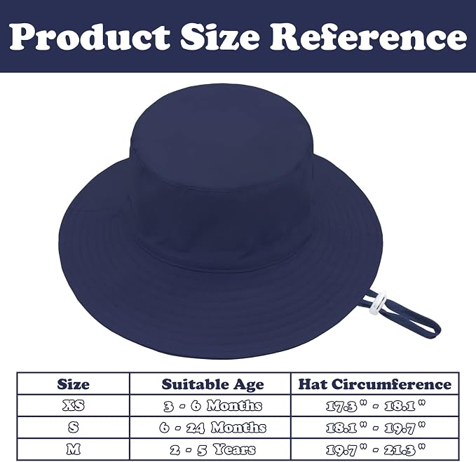 Sarfel Baby Sun Hat Summer Baby Boy Hats UPF 50+ Sun Protection Toddler Hat - Image 7