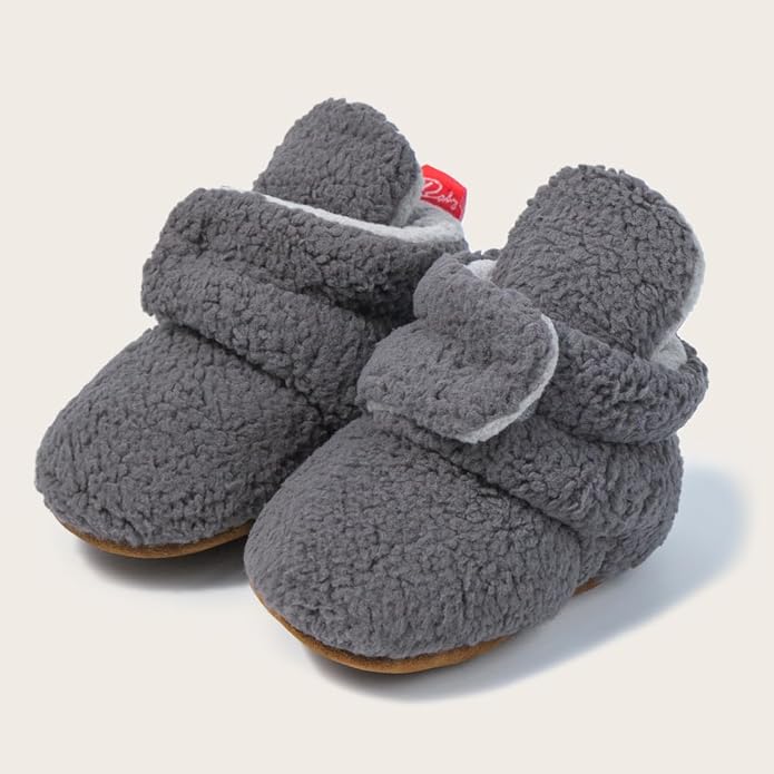 Sawimlgy Newborn Infant Baby Girl Boy Cotton Booties Stay On Sock Slippers Soft - Image 6