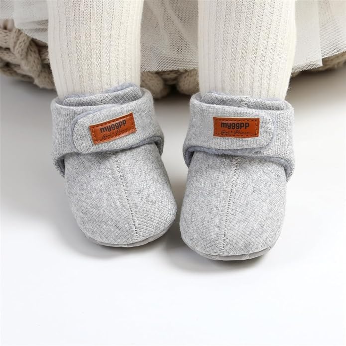 Ohwawadi Infant Baby Slippers Girls Boys Booties Warm Baby Socks Shoes Newborn - Image 2