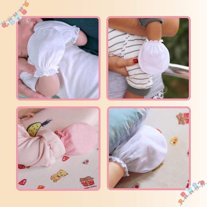 Baby Mittens No Scratch, Newborn Gloves 0-6M, Registry Essential - Image 5