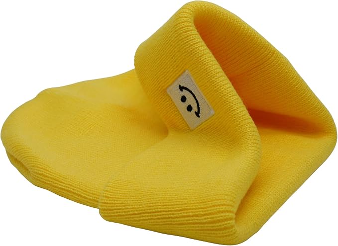 Baby Beanie Knit Ski Hat with Cute Face - Image 4