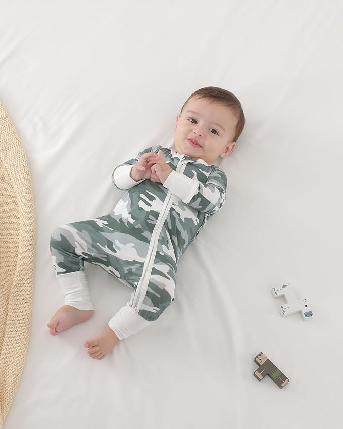GUISBY Baby Footless Pajamas, Rayon of Bamboo, NB-2T | Rayon of bamboo softness - Image 5