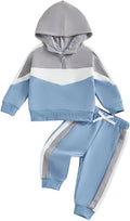 Infant Baby Boy Fall Winter Clothes Outfit Hooded Long Sweatshirt Pant Set by LIOMENGZI