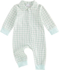 Seyurigaoka Newborn Baby Boy Girl Romper Long Sleeve Zipper Jumpsuit by SEYURIGAOKA