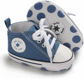 Unisex Baby Girls Boys Canvas High-top Shoes, Newborn Infant Anti-Slip Soft by KKIIDDSS