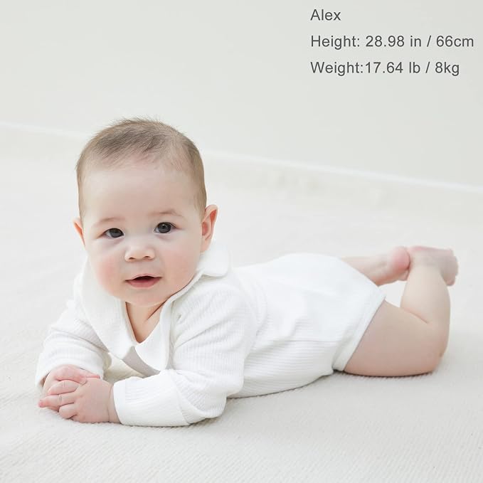 pureborn Baby Girls Boys Bodysuit Super Soft Cotton Romper 0-24 Months | - Image 6
