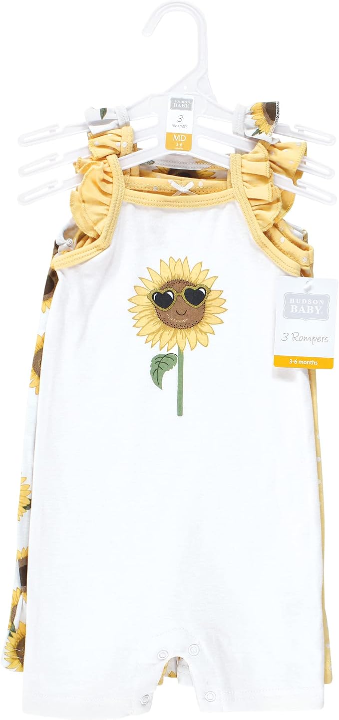 Hudson Baby Unisex Cotton Rompers - Image 2
